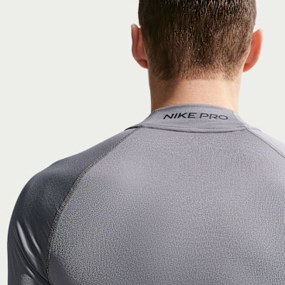 Nike Pro Dri-FIT Balıkçı Yakalı Uzun Kollu Erkek Fitness Üstü görsel 2