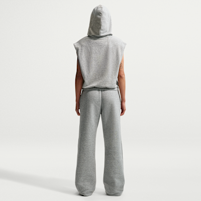 Nike Studio Fleece Orta Kalınlıkta Normal Belli Açık Paçalı Kadın Eşofman Altı görsel 5