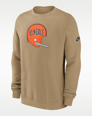 Мужские  Cincinnati Bengals Swing Pass Rewind Club Nike NFL Pullover Crew