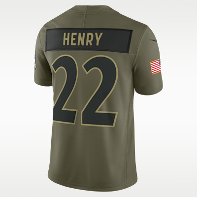 Derrick Henry Baltimore Ravens Salute to Service Men's Nike Dri-FIT NFL Limited Jersey