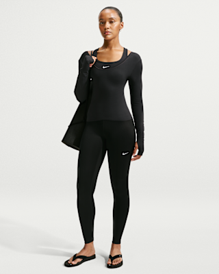 Женские тайтсы Nike One Therma-FIT High-Waisted Full-Length Leggings
