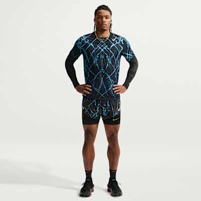 Nike AeroSwift Dri-FIT ADV Baskılı Kısa Kollu Erkek Koşu Üstü görsel 4