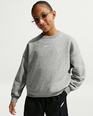 Детские  Nike Sportswear Studio Girls' Boxy Fleece Crew-Neck