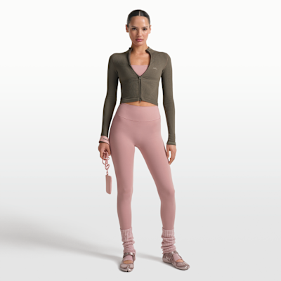 Veste courte à zip NikeSKIMS Ribbed Seamless pour femme