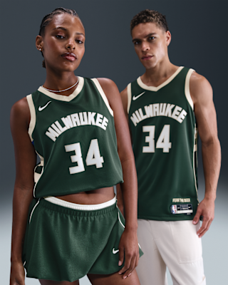 Мужские джерси Milwaukee Bucks Icon Edition Nike Dri-FIT NBA Swingman Jersey