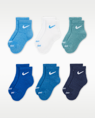 Детские носки Nike Dri-FIT Performance Basics Little Kids' Ankle Socks (6 Pairs)