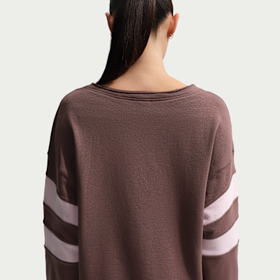 나이키 스포츠웨어 클럽 플리스 여성 오버사이즈 브이넥 스웻셔츠