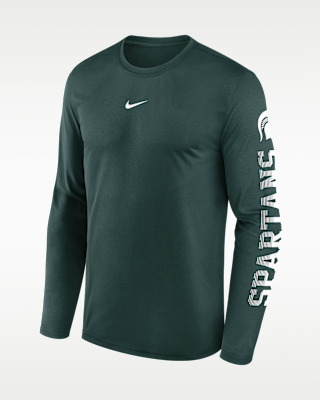 Мужская футболка Michigan State Primetime Stack Legend Nike Dri-FIT College Long-Sleeve