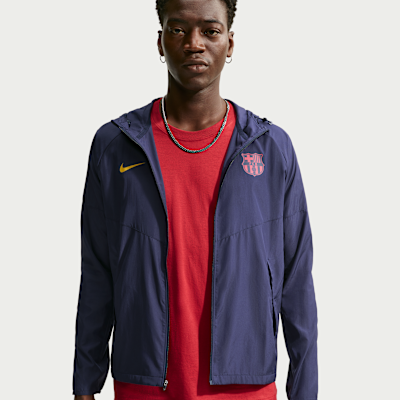Nike FC Barcelona City Side Nike Erkek Futbol Koşu Ceketi