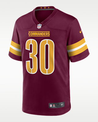 Мужские джерси Austin Ekeler Washington Commanders Nike NFL Game Football Jersey для футбола