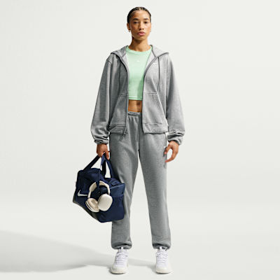 Nike Studio Fleece Sport Therma-FIT Tam Fermuarlı Kadın Kapüşonlu Üstü görsel 4