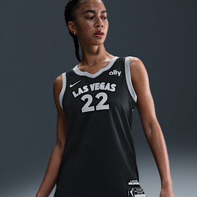 A'ja Wilson Las Vegas Aces Nike Dri-FIT WNBA Victory Trikot