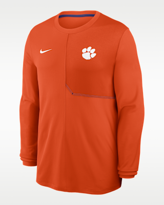 Мужские Clemson Sideline Coach Nike Dri-FIT College Long-Sleeve Top