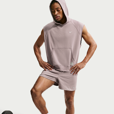 Nike N.A.C. Dri-FIT Fleece Kolsuz Kapüşonlu Erkek Antrenman Üstü görsel 3