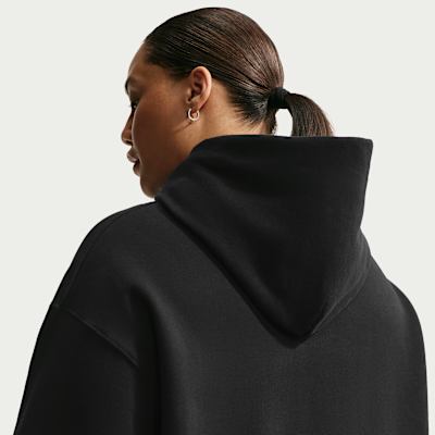 Nike Studio Fleece Orta Kalınlıkta Oversize Kapüşonlu Kadın Sweatshirt'ü görsel 6