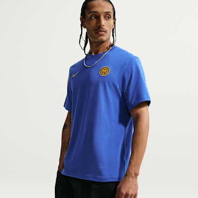 Nike Inter Milan Primary Nike Dri-FIT Erkek Futbol Tişörtü görsel 3