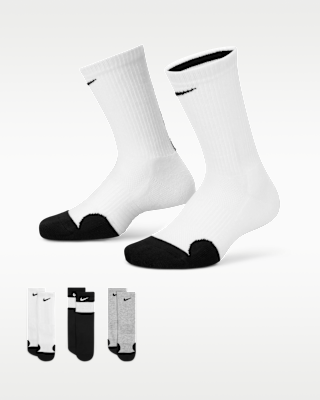 Детские носки Nike Elite Crew Socks (3 Pairs) Little Kids' Socks