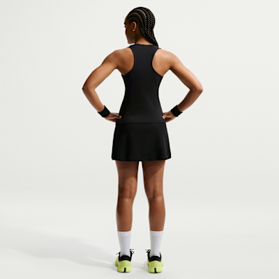 Nike Victory Dri-FIT Düz Kesimli Kadın Tenis Eteği görsel 5