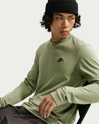 Мужская футболка Nike Sportswear Club Long-Sleeve