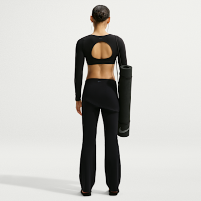 Брюки женские Nike Zenvy Dri-FIT Mid-Rise Pants с юбкой-оверлеем