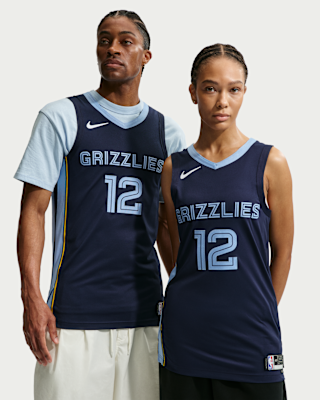 Мужские джерси Grizzlies Icon Edition 2020 Nike NBA Authentic Jersey