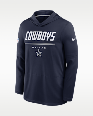 Мужские  Dallas Cowboys Sideline Nike Dri-FIT NFL Long-Sleeve Hooded Top