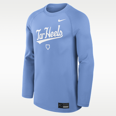North Carolina Dugout Game Time Men's Nike Dri-FIT College Long-Sleeve T-Shirt
