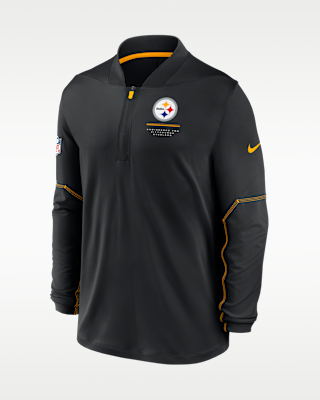 Мужские Pittsburgh Steelers Sideline Nike Dri-FIT NFL 1/2-Zip Top