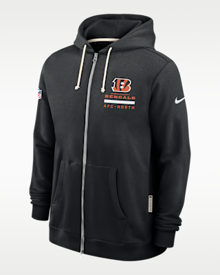 Мужское худи Cincinnati Bengals Utility Player Sideline Nike Dri-FIT NFL Full-Zip Hoodie