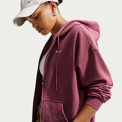 Женские худи Nike Studio Fleece Lightweight Women's Oversized Full-Zip