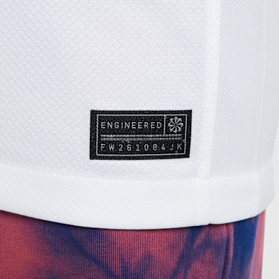 England 2025 Stadium Home (Women's Team) Big Kids' Nike Dri-FIT Soccer Replica Jersey