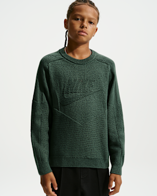 Детские Nike Sportswear Big Kids' Crew-Neck Sweater