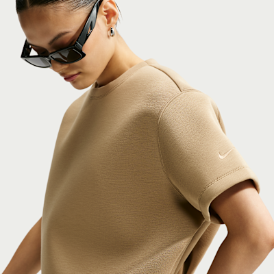 Nike Pregame Fleece Oversize Mod-Crop Kadın Üstü görsel 3