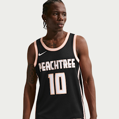 Zaccharie Risacher Atlanta Hawks City Edition Men's Nike NBA Swingman Jersey