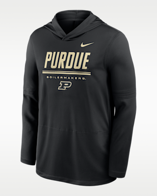 Мужские  Purdue Sideline Nike Dri-FIT College Long-Sleeve Hooded Top