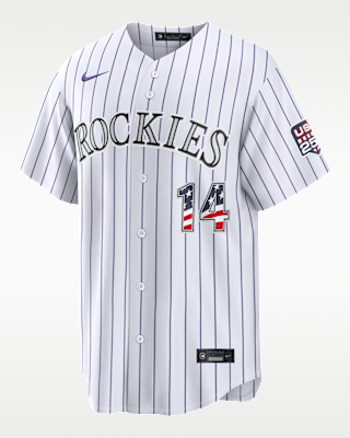 Мужские джерси Ezequiel Tovar Colorado Rockies USA 250 Nike MLB Stadium Jersey