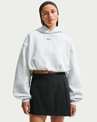 Женское худи Nike Studio Fleece Medium Weight Oversized Cropped Hoodie
