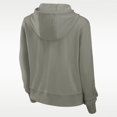 Sudadera con gorro sin cierre Nike Dri-FIT de la MLB para mujer Atlanta Braves Performance One