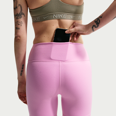 Nike One Yüksek Belli 13 cm Kadın Bisiklet Şortu görsel 6