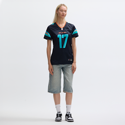 Jersey Nike de la NFL Game para mujer Jaylen Waddle Miami Dolphins Rivalries Collection