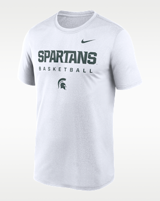 Мужская футболка Michigan State Courtside Basketball Legend Nike Dri-FIT College для баскетбола