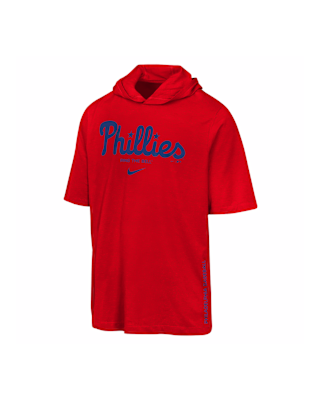 Детская футболка Philadelphia Phillies Big Kids' Nike Dri-FIT MLB Hooded
