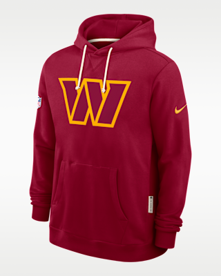 Мужское худи Washington Commanders Initial Home Sideline Nike Dri-FIT NFL Pullover Hoodie