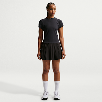 NikeCourt Advantage Dri-FIT Kısa Kollu Kadın Tenis Üstü görsel 4
