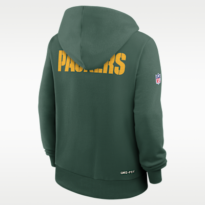 Green Bay Packers Sideline Women's Nike Dri-FIT NFL Pullover Hoodie