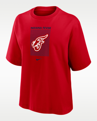 Женская футболка Indiana Fever Nike WNBA Boxy