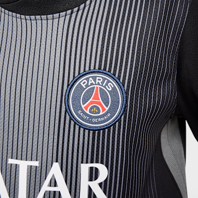 Maglia da calcio replica a manica lunga Nike Dri-FIT Paris Saint-Germain 2025/26 Stadium per ragazzo/a – Goalkeeper