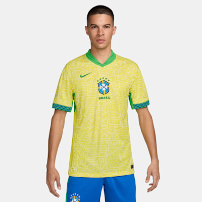 Jersey de fútbol Nike Dri-FIT replica de Brasil local 2024 Stadium para hombre