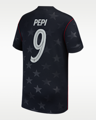 Детские джерси Ricardo Pepi USMNT 2026 Stadium Away Big Kids' Nike Dri-FIT Soccer Jersey