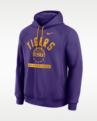 Мужское худи LSU Courtside Nike Dri-FIT College Pullover Hoodie
